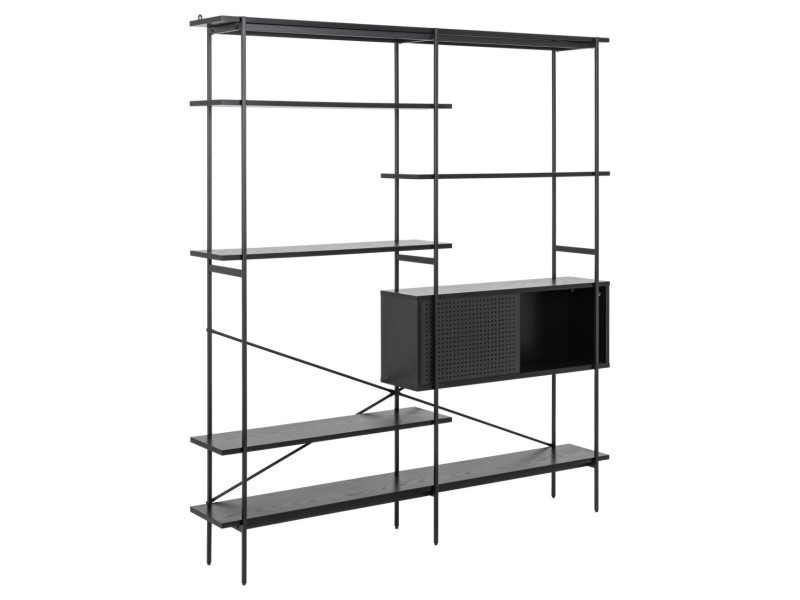 Regał Angus I czarny - ACTONA